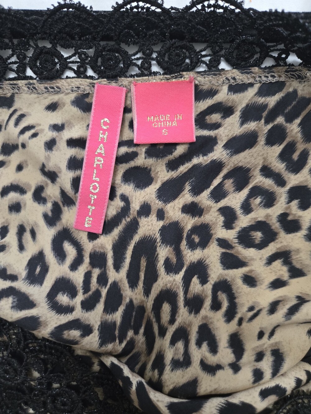 100% Silk Leopard Print Camisole - Picture 2 of 4